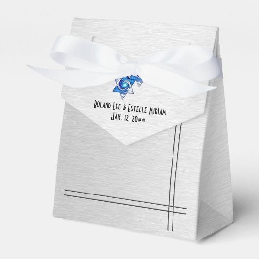 インターロックパーソナライズされた星 フェイバーボックス (正面サイド)