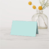 インターロックリングや輪ズロビンズエッグブルーモノグラムの プレイスカード (裏面)