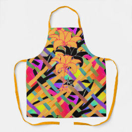 インターロック・フラワープリント エプロン