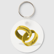 インターロ結婚ックのリングや輪 – 刻印名前をカスタムする