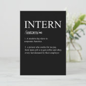 インターン定義インターンシップのジョブアシスタントギフト 招待状 (スタンド正面)