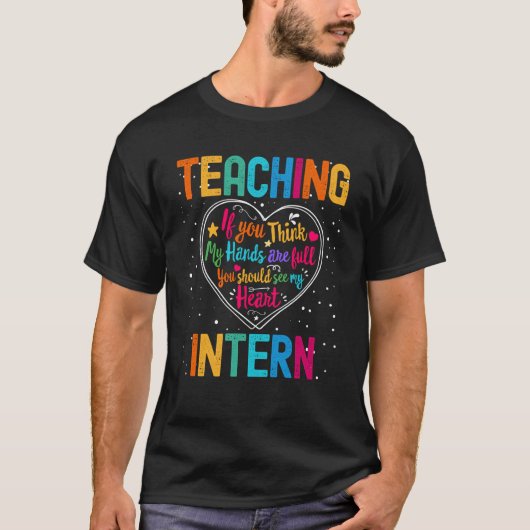 インターン教え感謝ウィーク新学期H Tシャツ (正面)