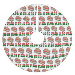 インダクラブおもしろいグルメターキークラブデリサンドイッチ ブラッシュドポリエステルツリースカート