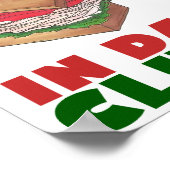 インダクラブターキークラブサンドイッチおもしろいグルメダイナー ポスター (角)