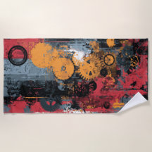 インダストリアルギアコラージュアーバングランジアートワーク