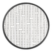 インダストリアルグリッドバウハモダンウス幾何学模様 アイスホッケーパック (正面)