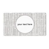 インダストリアルグリッドバウハモダンウス幾何学模様 ラベル (正面)
