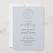 インダストリアルシックグレー結婚式招待状 招待状 (正面)