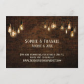 インダストリアルブリックエジソンライト宿泊施設 エンクロージャーカード (裏面)