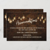 インダストリアルブリックエジソンライト宿泊施設 エンクロージャーカード (正面/裏面)