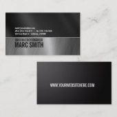 インダストリアルルックビジネスカードプラチナ紙 名刺 (正面/裏面)