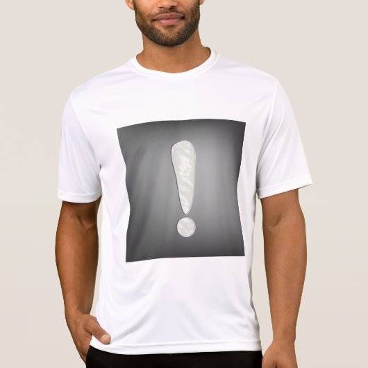 インダストリアル・グランジの感嘆符シンボル Tシャツ (正面)