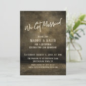 インダストリアル 結婚しました ウェディング レセプションのみ 招待状 (スタンド正面)