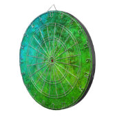 インダストリ素朴アインスパイアルサートアートグリーンブルー ダーツボード (正面右)