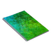 インダストリ素朴アインスパイアルサートアートグリーンブルー ノートブック (右側)