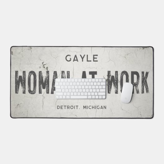 インダストリ素朴アモダンファームハウスガールネームシティ デスクマット (キーボード&マウス)