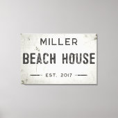 インダストリ素朴アモダンファームハウスビーチハウス キャンバスプリント (正面)