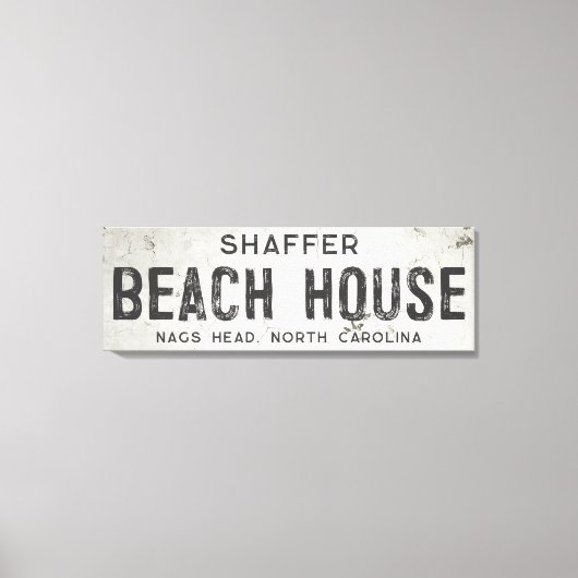 インダストリ素朴アモダンファームハウスビーチハウス キャンバスプリント (正面)