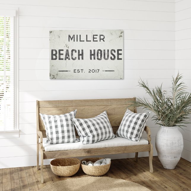 インダストリ素朴アモダンファームハウスビーチハウス メタルプリント (Rustic Industrial Farmhouse Beach House Metal Wall Art)