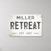 インダストリ素朴アモダンファームハウスリトリート キャンバスプリント (正面)