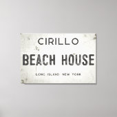 インダストリ素朴アモダンルファームハウスビーチハウスシティ キャンバスプリント (正面)