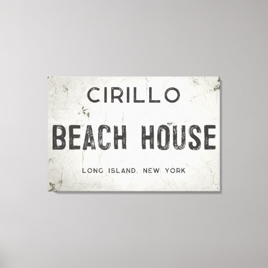 インダストリ素朴アモダンルファームハウスビーチハウスシティ キャンバスプリント (正面)