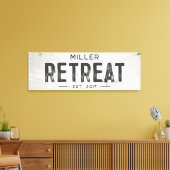 インダストリ素朴アモダンルファームハウスリトリートロン キャンバスプリント (インサイチュ (リビング))