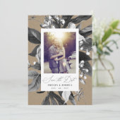 インダストリ素朴アルシックフローラの結婚フォトクラフト セーブザデート (スタンド正面)