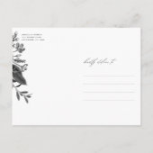 インダストリ素朴アルシックフローラ日付クラフトを保存 案内ポストカード (裏面)