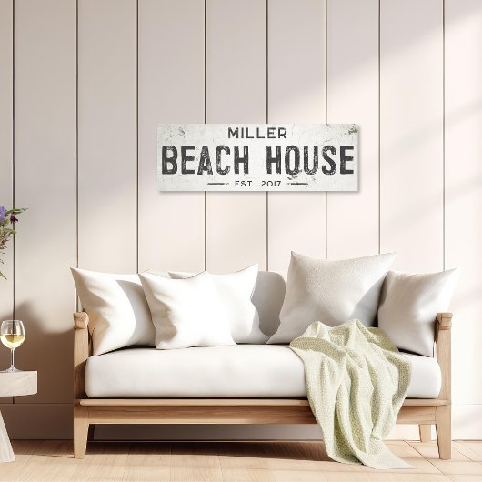 インダストリ素朴モダンアルファームハウスビーチハウスロン キャンバスプリント