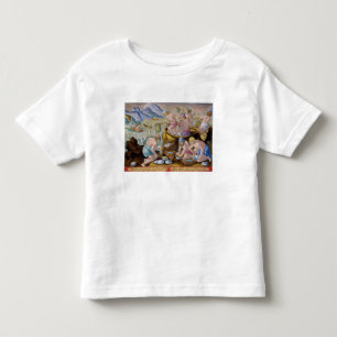 インダス川の巨大なハマグリのために採取している先住民は地図をつくり トドラーTシャツ