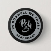 インツァーカスタムクラスプヴィンテージブラックバラPGH 缶バッジ (正面)