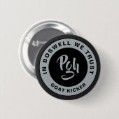 インツァーカスタムクラスプヴィンテージブラックバラPGH 缶バッジ (正面&裏面)