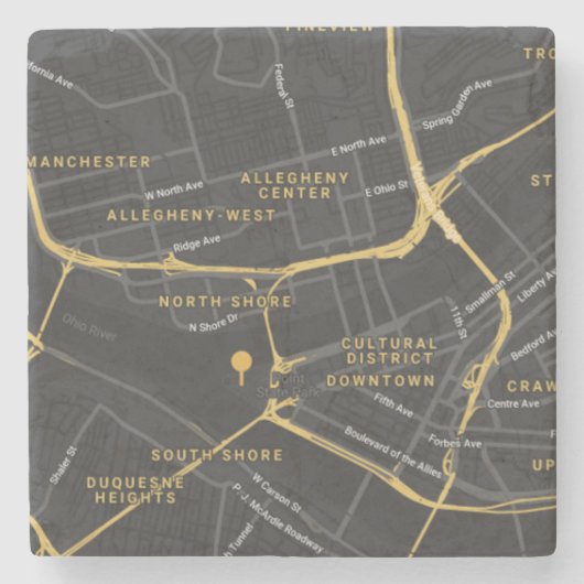 インツァー飲み物用コースター ストーンコースター (正面)