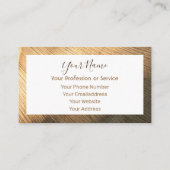 インテオーガニックリアデザインと家具の木材！ 名刺 (裏面)