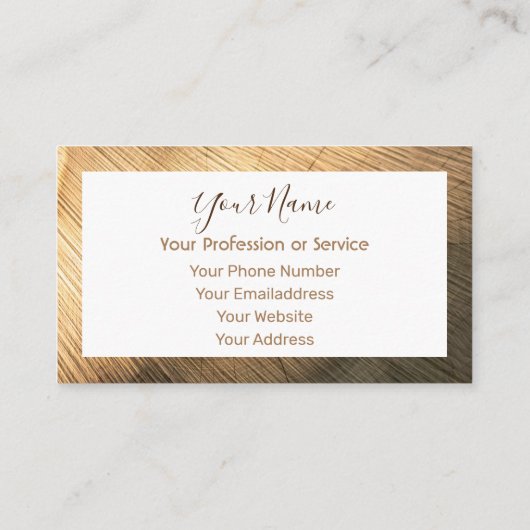 インテオーガニックリアデザインと家具の木材！ 名刺 (裏面)