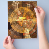 インテグリティ抽象芸術アートフライヤー チラシ (手)