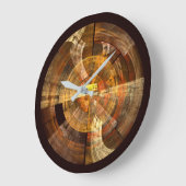 インテグリティ・抽象芸術・アート・ラウンド ラージ壁時計 (傾斜)