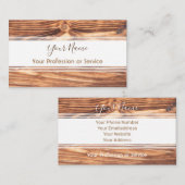 インテストライプリアや大工用の木の！ 名刺 (正面/裏面)