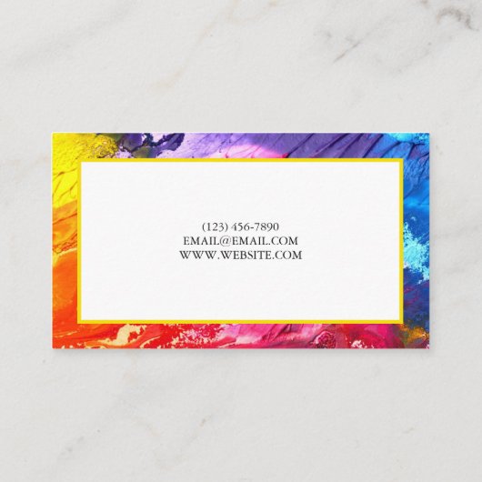 インテリアとエクステリア絵画ハウスの名刺 名刺 (裏面)