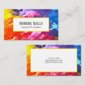 インテリアとエクステリア絵画ハウスの名刺 名刺 (正面/裏面)