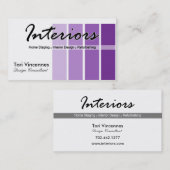 インテリアによっては足場の不動産デザイナービジネスが家へ帰ります 名刺 (正面/裏面)