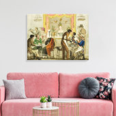 インテリアのコーヒーハウス、パブのウィリアム・ピーアーム キャンバスプリント (インサイチュ (リビング))