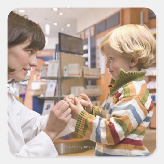 インテリアのショット スクエアシール (正面)