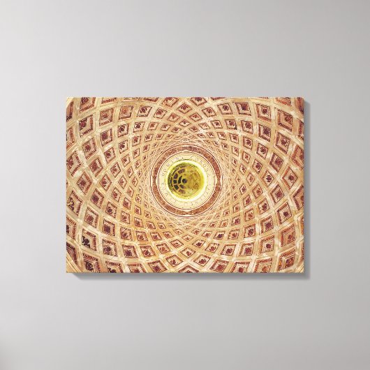 インテリアのチャペルのキューポラのビュー キャンバスプリント (正面)