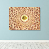 インテリアのチャペルのキューポラのビュー キャンバスプリント (インサイチュ (ウッドフロア))