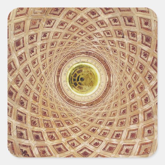 インテリアのチャペルのキューポラのビュー スクエアシール (正面)