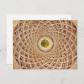 インテリアのチャペルのキューポラのビュー ポストカード (正面/裏面)