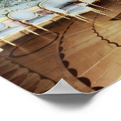 インテリアのブルー中国のスケッチルーム ポスター (角)