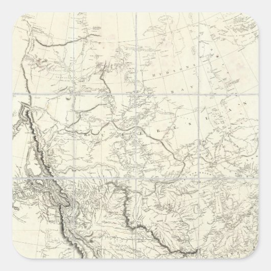 インテリアの北アメリカの一部 スクエアシール (正面)